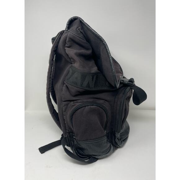Nike Air Jordan Canvas Backpack Brown‎ Drawstring Adjustable Pockets FLAWED - Picture 4 of 16